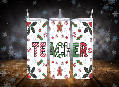 20oz Tumbler Merry Teacher