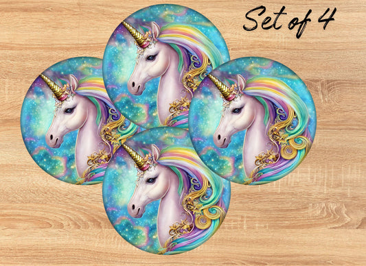 Drink Coaster- Fantasy Unicorn