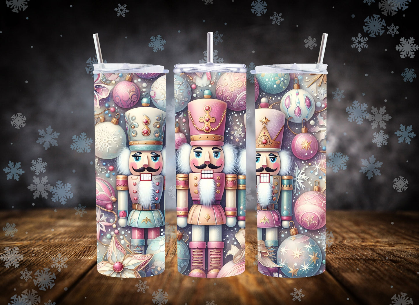 20oz Tumbler Pink Nutcracker