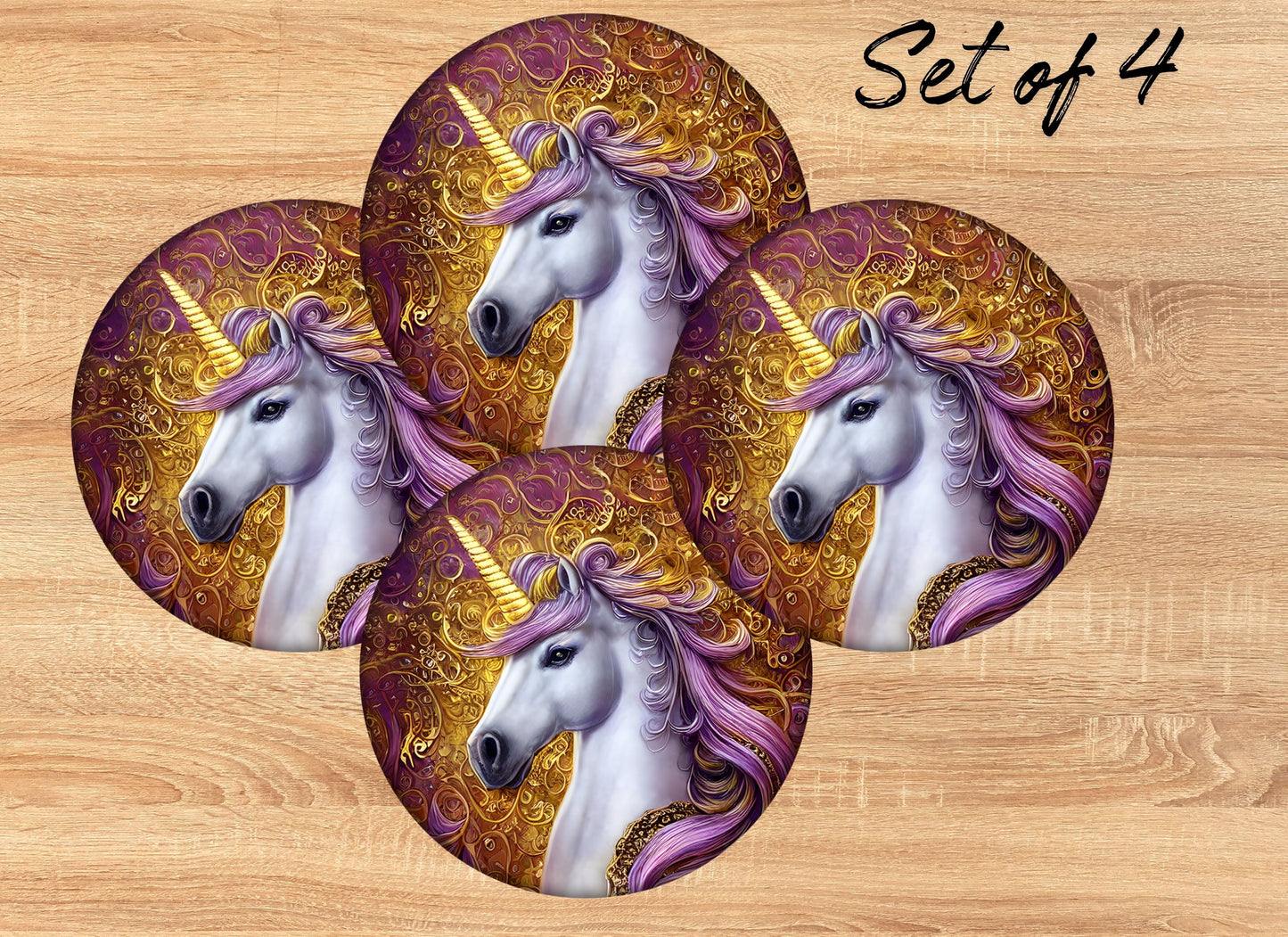 Drink Coaster- Fantasy Unicorn