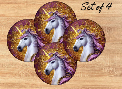 Drink Coaster- Fantasy Unicorn