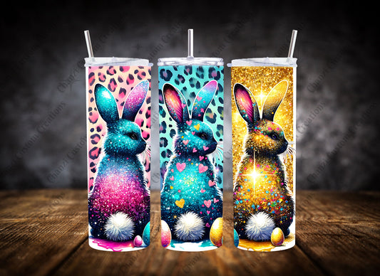 20oz Tumbler  Animal Print Bunny