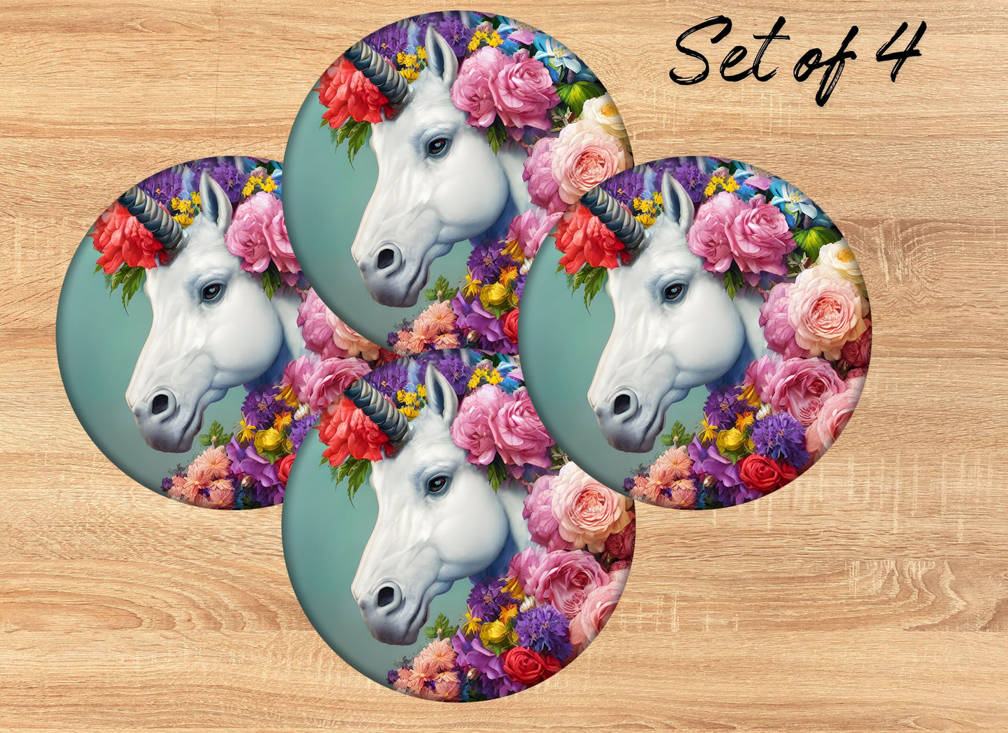 Drink Coaster- Fantasy Unicorn