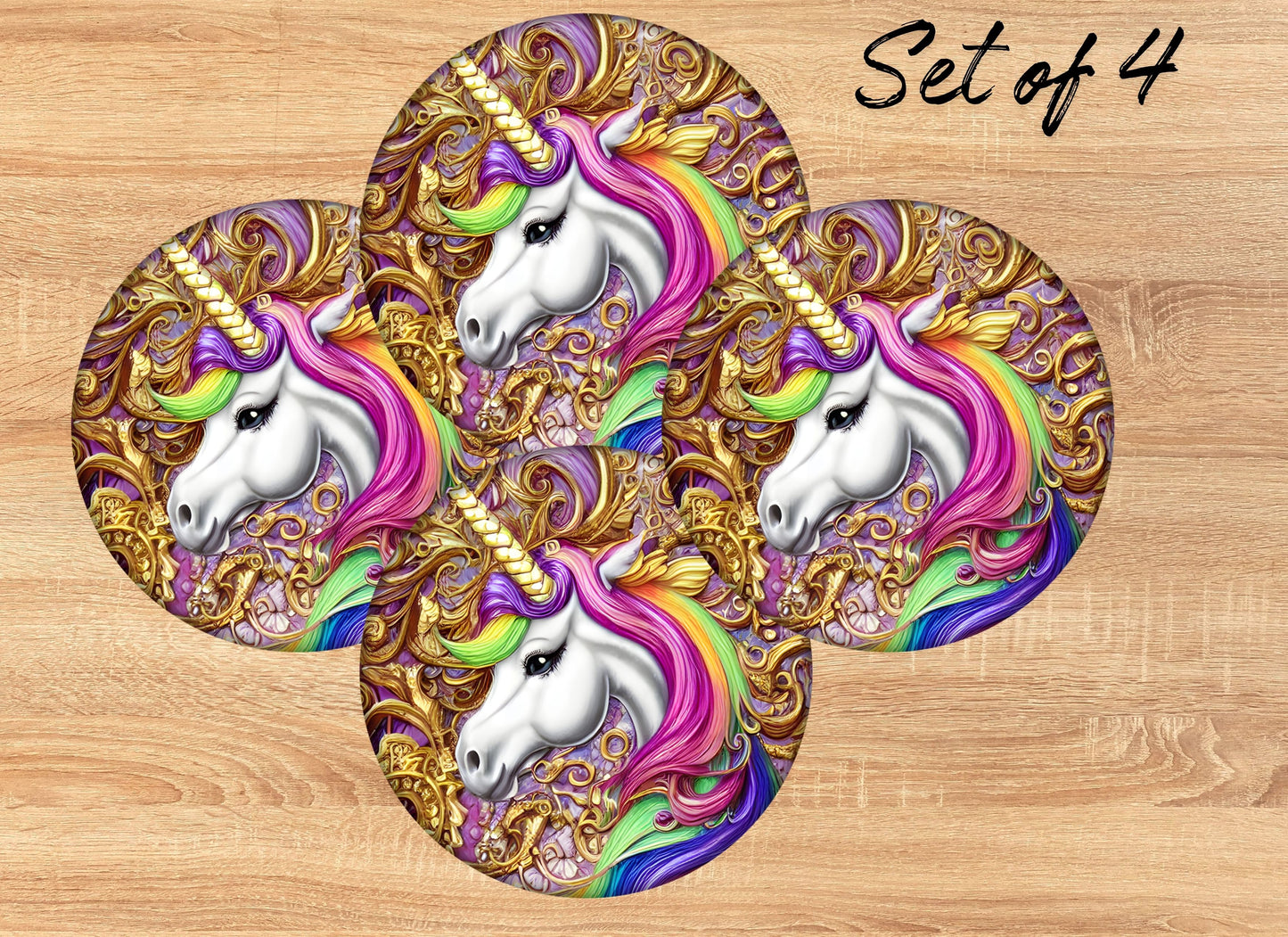 Drink Coaster- Fantasy Unicorn