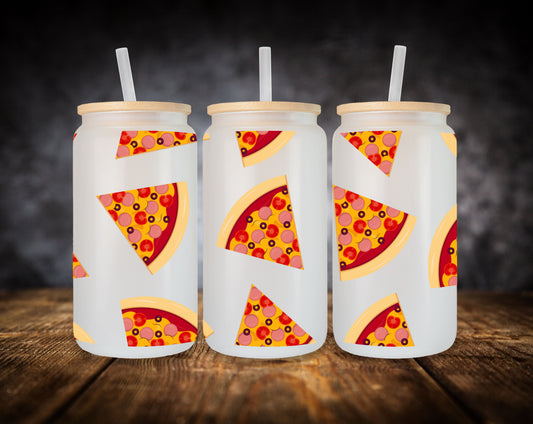 Glass Can- Pizza Slices