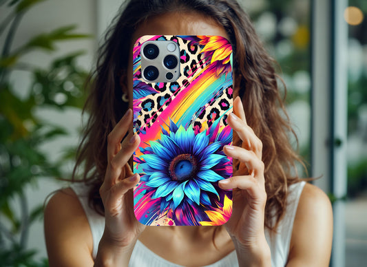 iPhone Case  Colorful Rainbow Animal Print