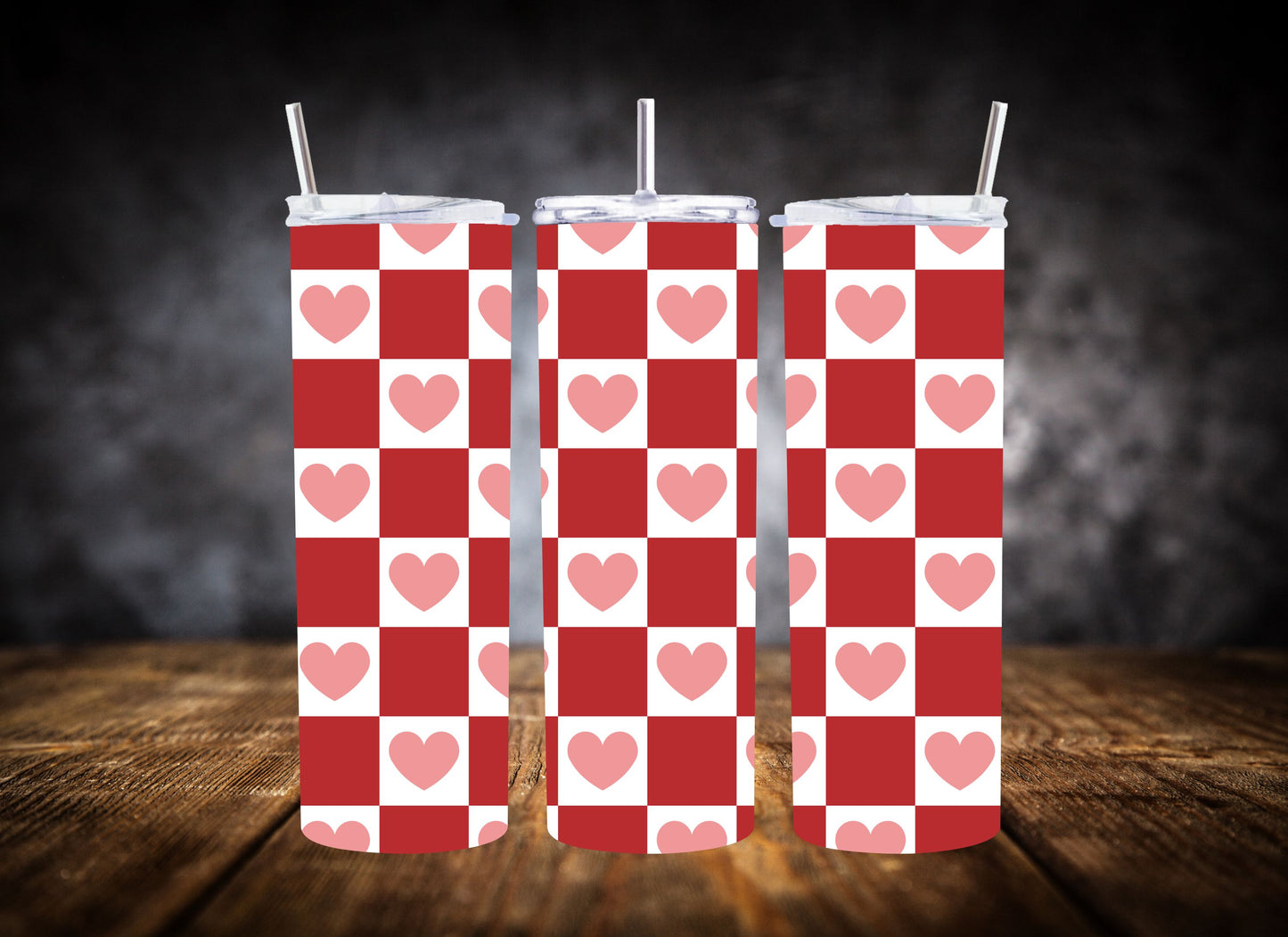 20oz Tumbler- Playful Hearts Collection