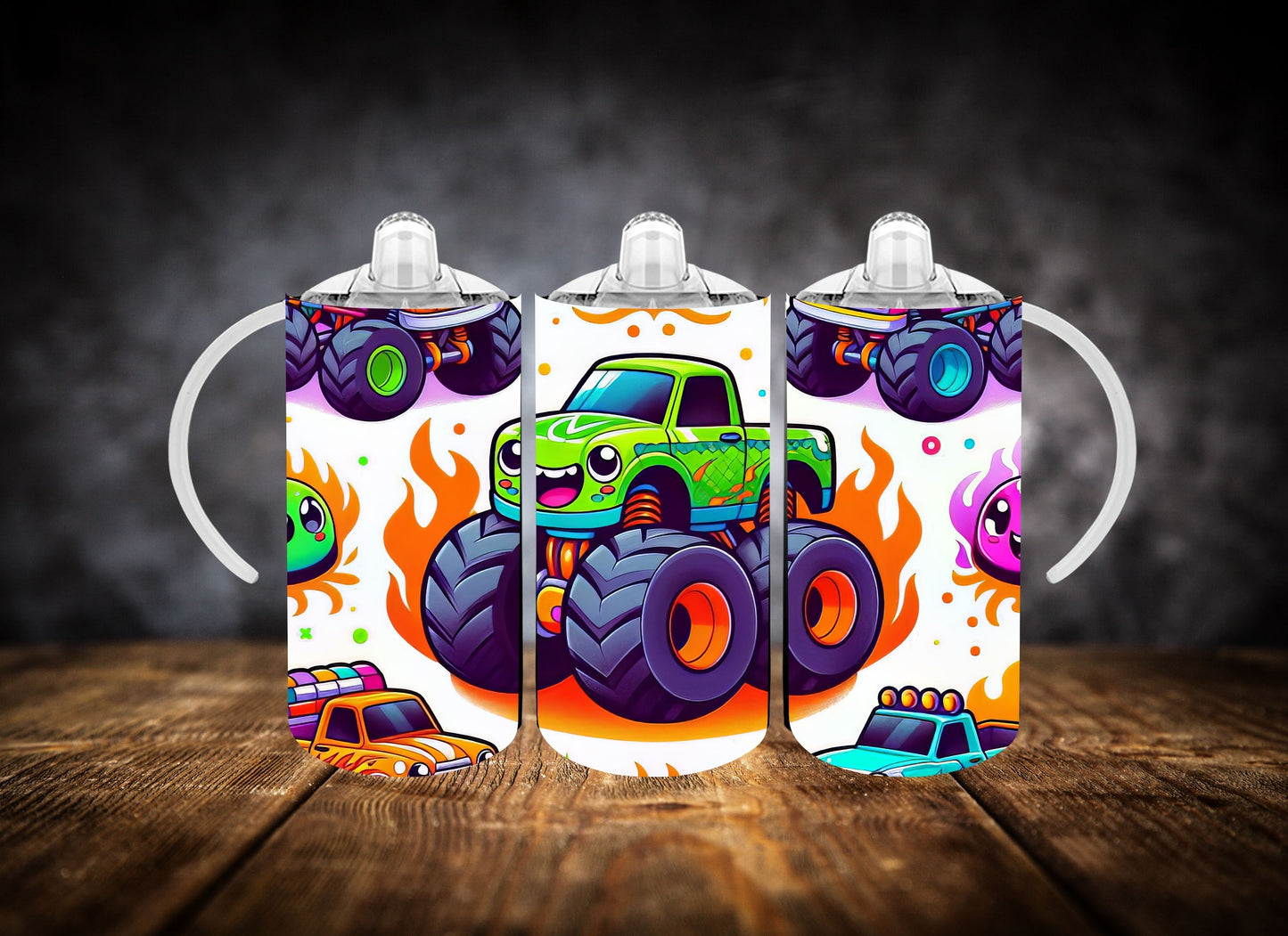 Sippy Cup- Monster Trucks