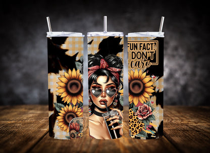 20oz Tumbler Fun Fact I Don't Care
