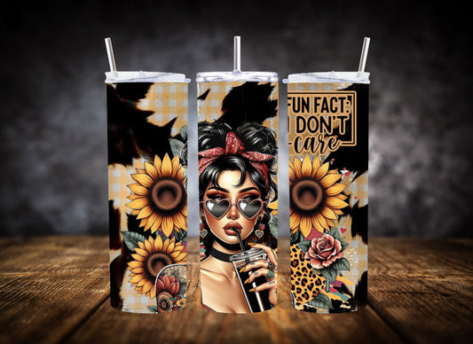 20oz Tumbler Fun Fact I Don't Care