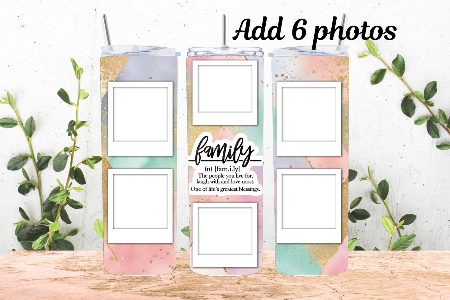 20oz Photo Tumbler Family 6