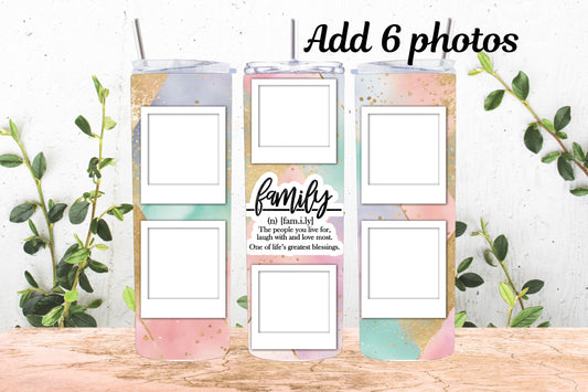 20oz Photo Tumbler Family 6