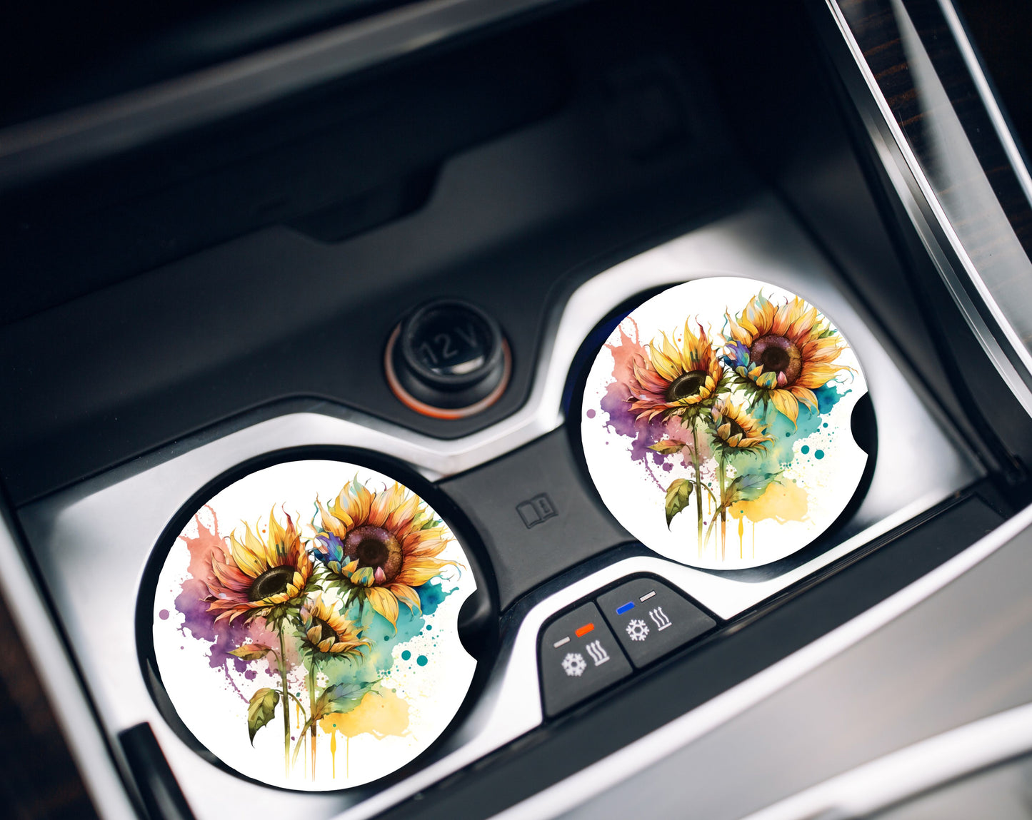Car Coasters- Sunflowers