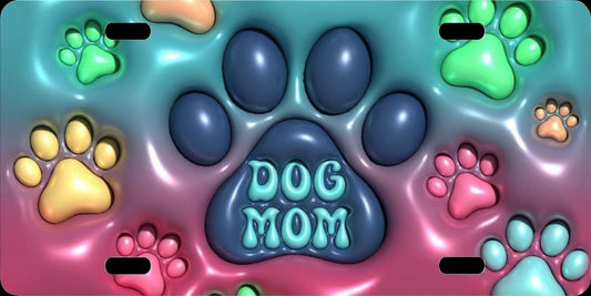 License Plate  Dog Mom