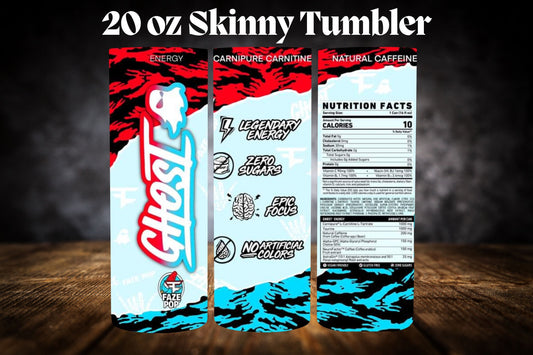 20oz Tumbler-Ghost-Energy Drink