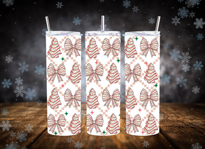 20oz Tumbler Coquette Christmas Tree