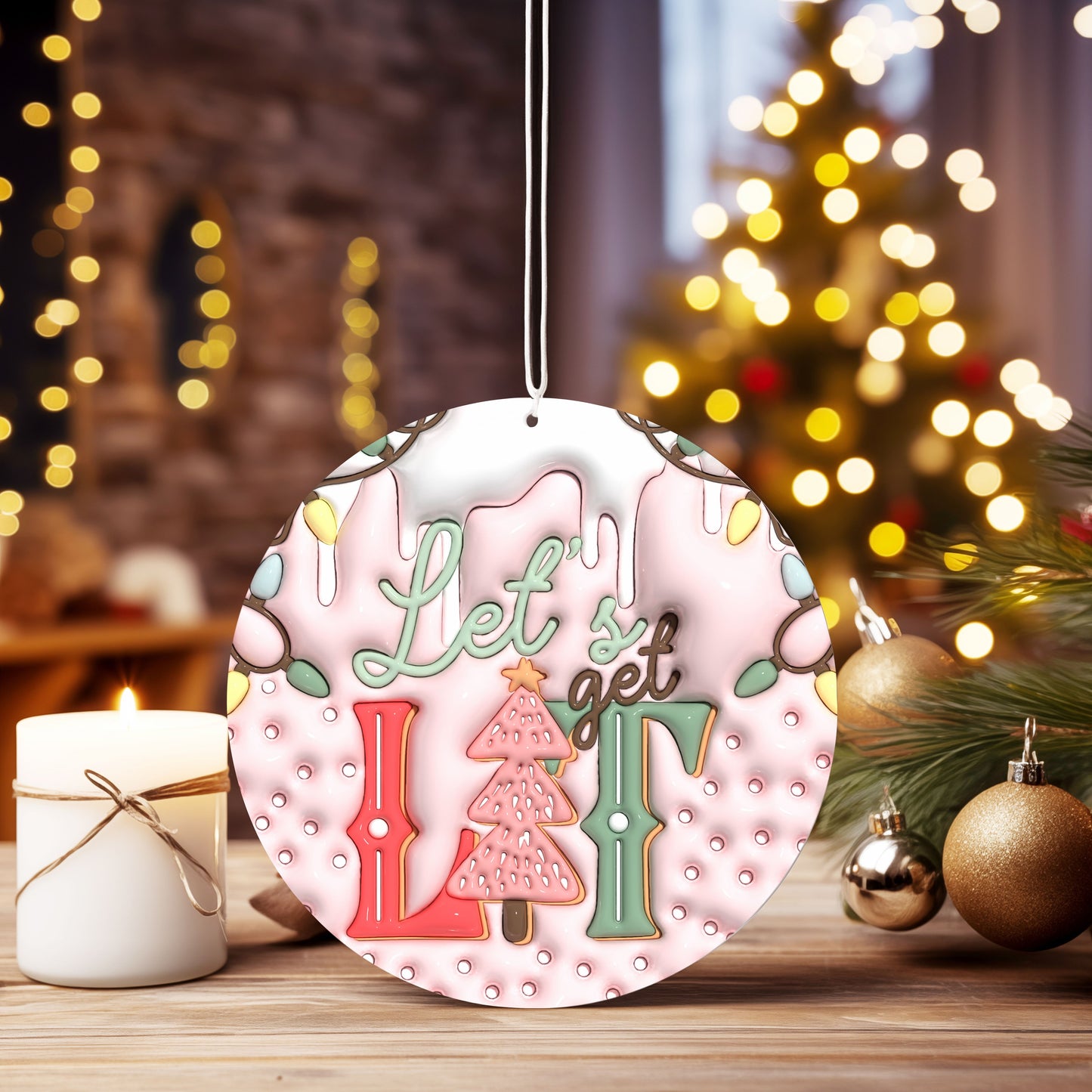 Christmas Ornament Let's get lit