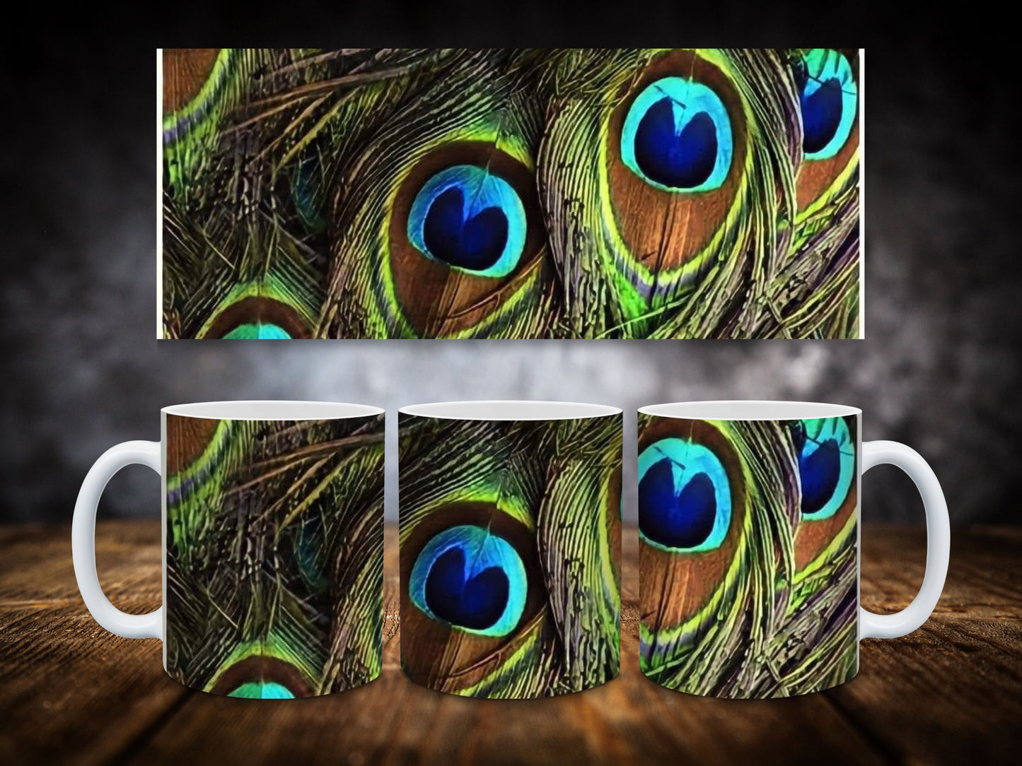 Coffee Mug-Peacock Feathers