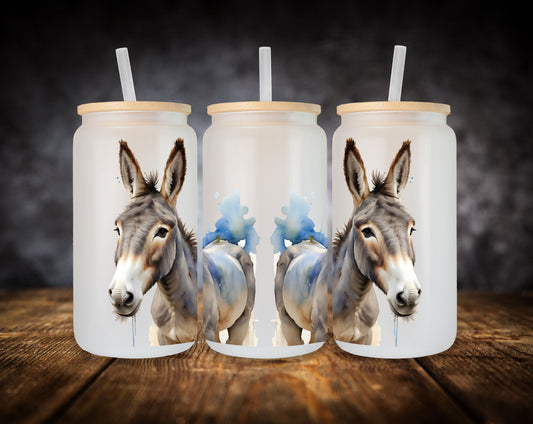 Glass Can-Donkeys Multi