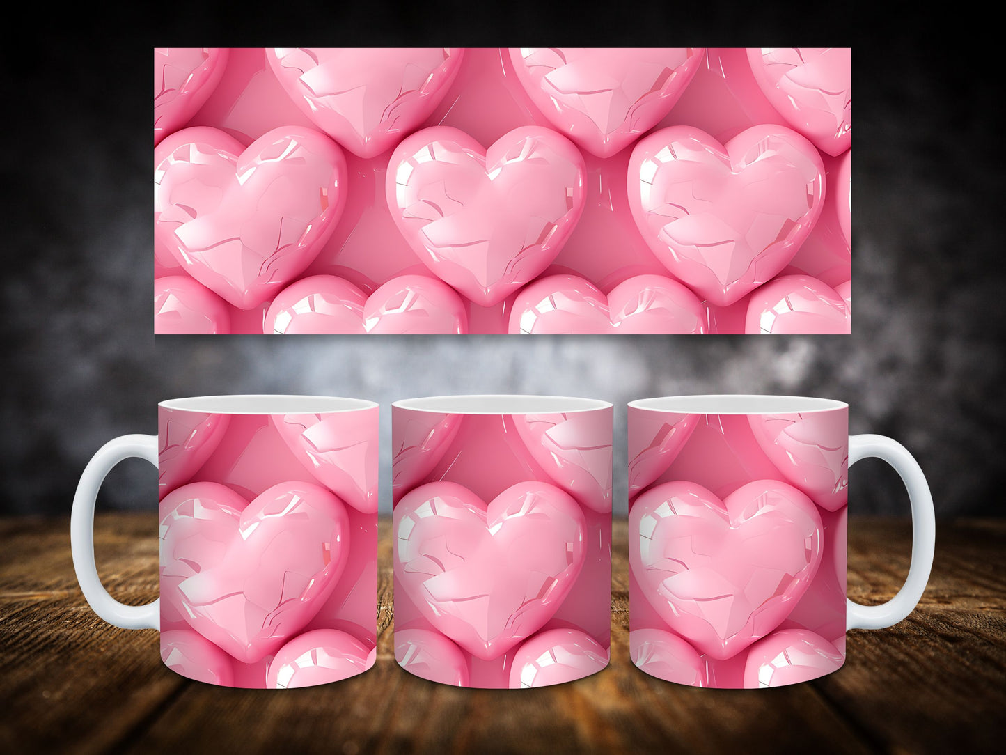 Coffee Mugs-Hearts Themed