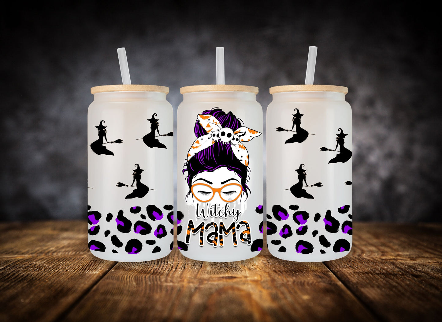 Glass Can Witchy Mama