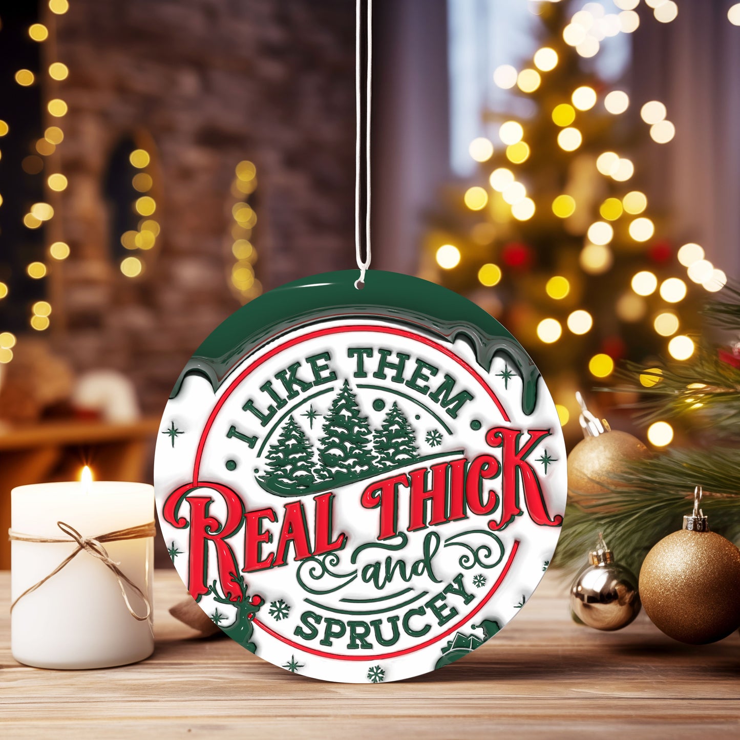 Christmas Ornament I like them real thick