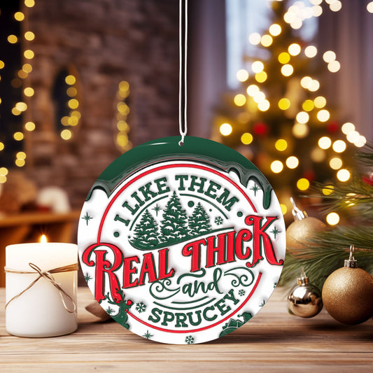 Christmas Ornament I like them real thick