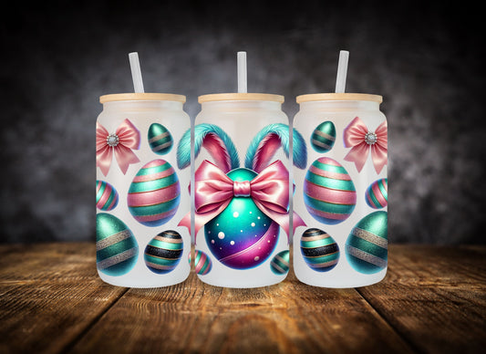Glass Can-  Metallic Easter Bunny Ears