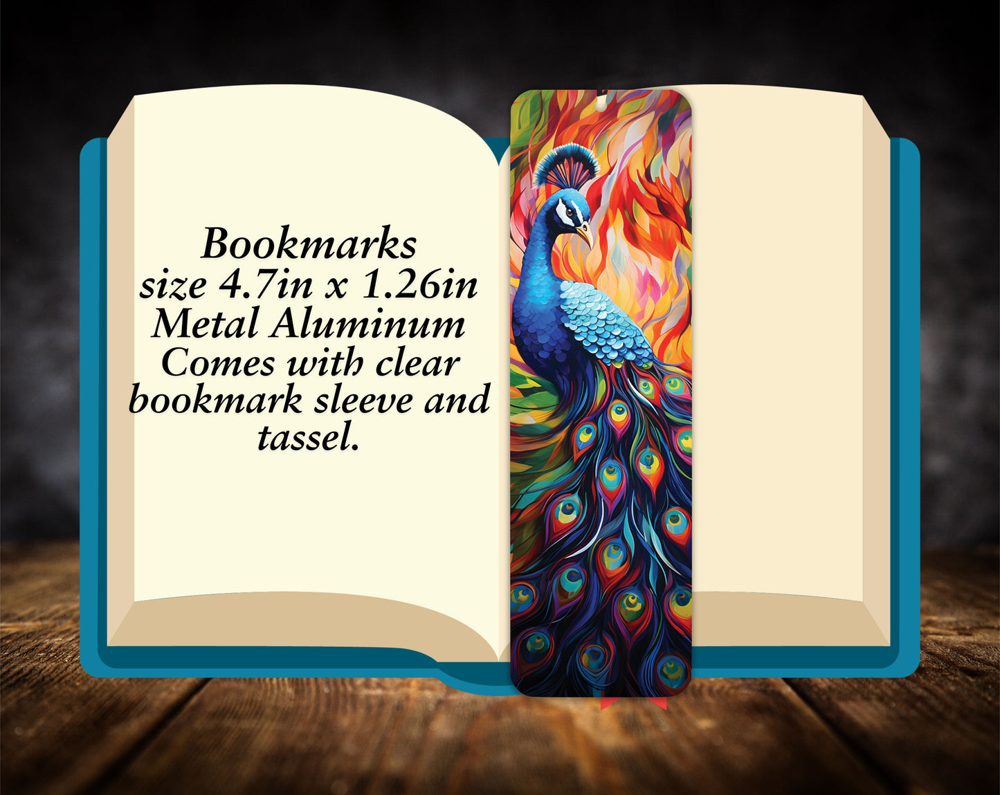 Bookmarks-Peacock Collection