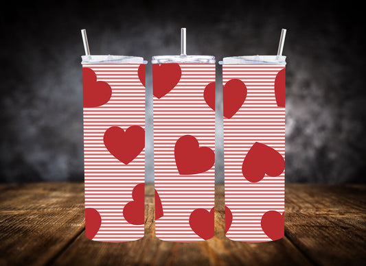 20oz Tumbler- Playful Hearts Collection