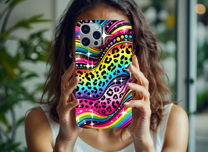 iPhone Case  Colorful Rainbow Animal Print