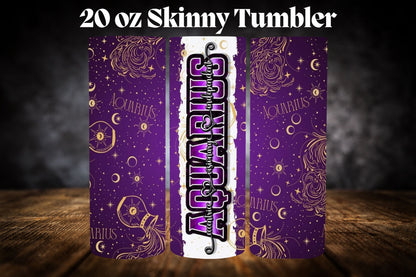 20oz Tumbler- Zodiac-Purple
