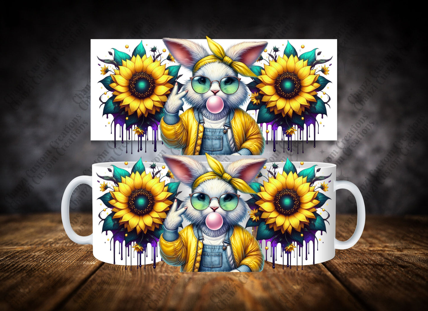 Coffee Mugs Bubblegum Bunny