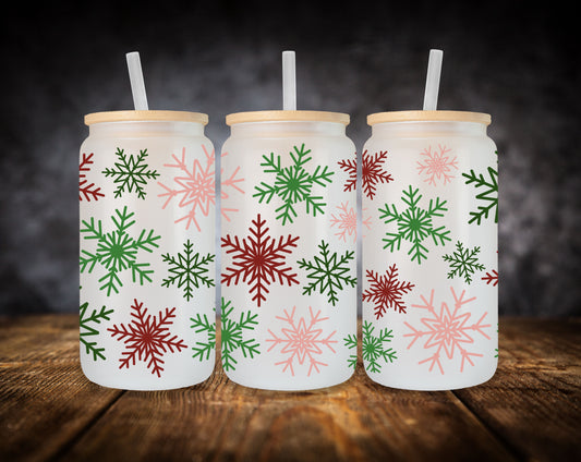 Glass Can- Christmas Designs