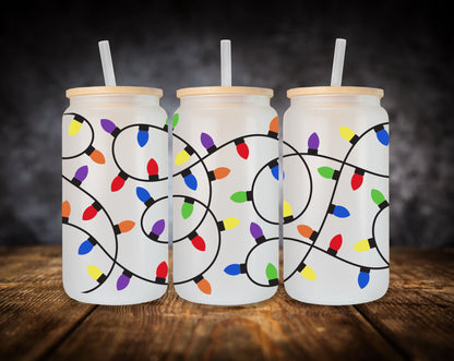 Glass Can- Christmas Designs