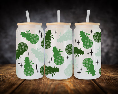 Glass Can- Christmas Designs