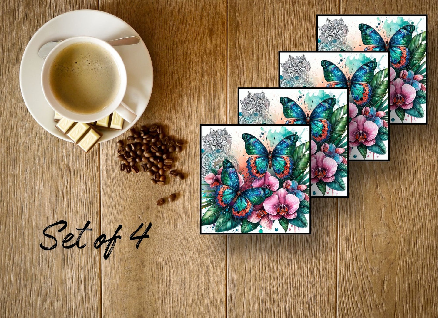 Drink Coasters- Butterflies