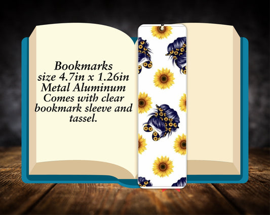 Bookmark- Sunflower Messy Bun