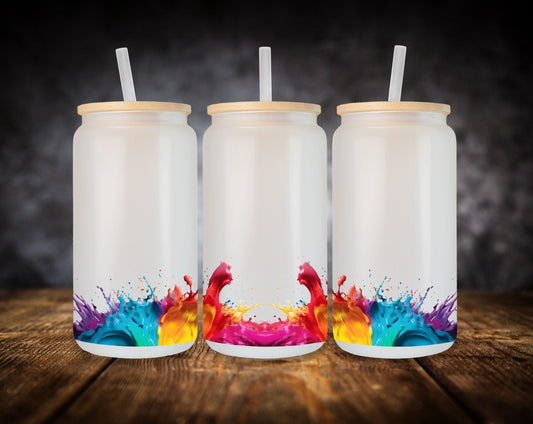 Glass Can-Color Splash Bottoms