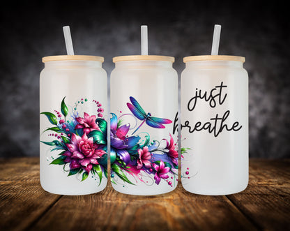 Glass Can- Dragonflies-Just Breathe