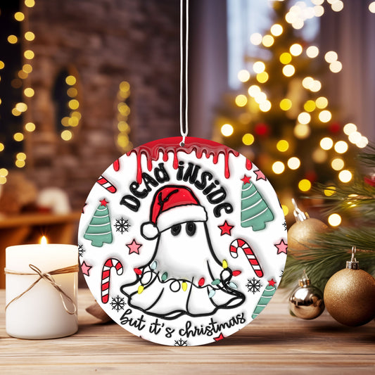 Christmas Ornament Red Dead Inside