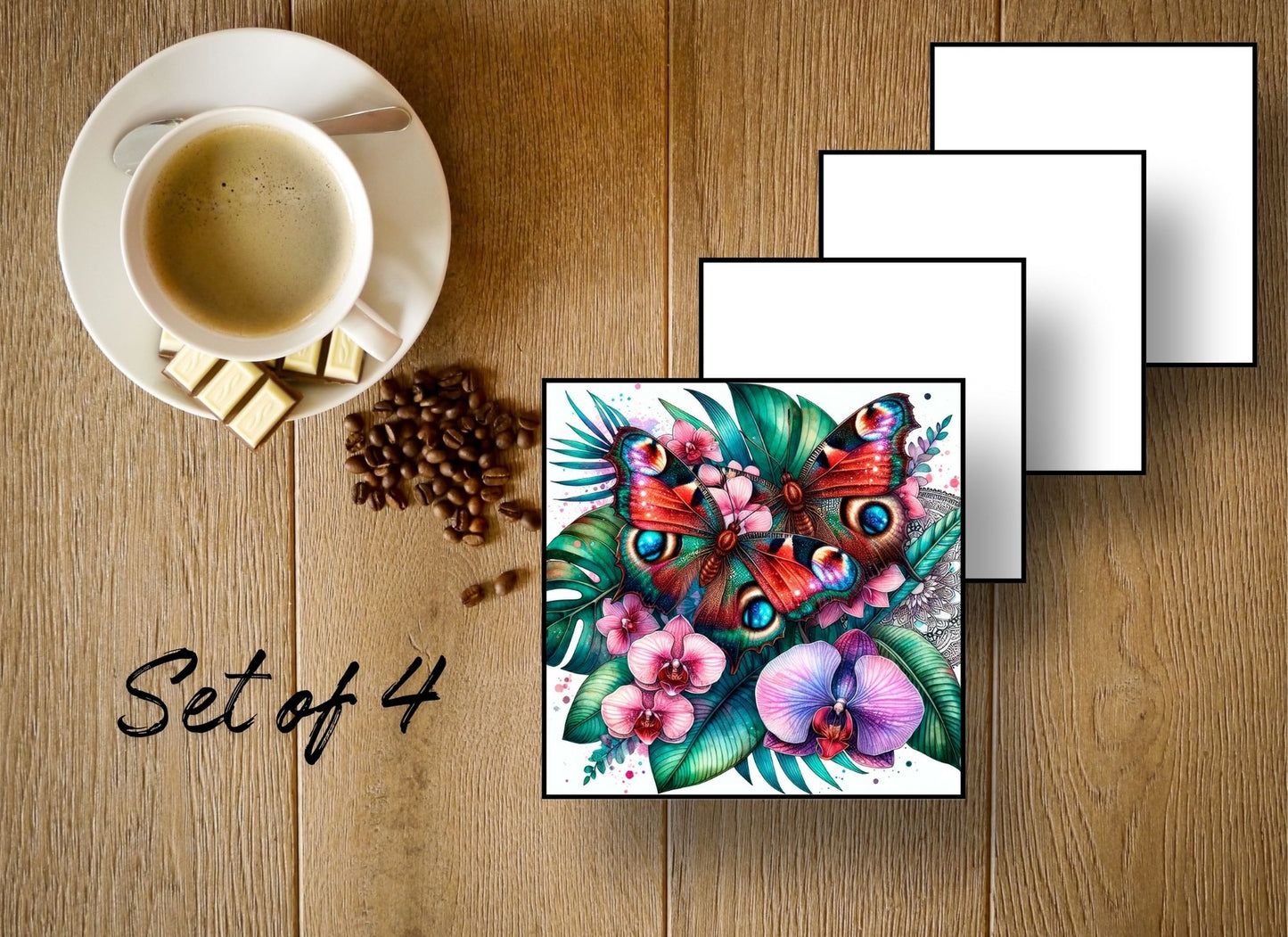 Drink Coasters- Butterflies