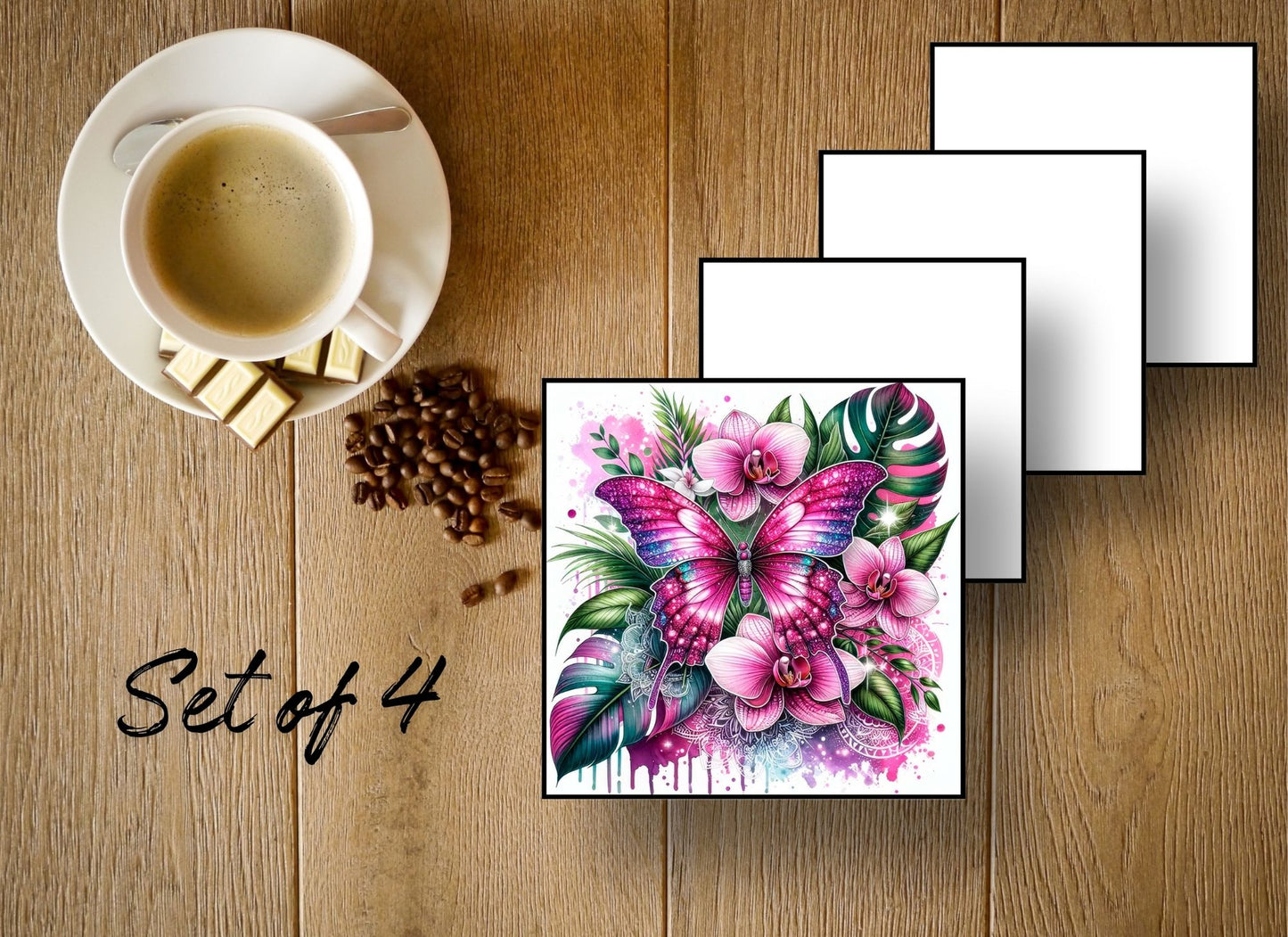 Drink Coasters- Butterflies