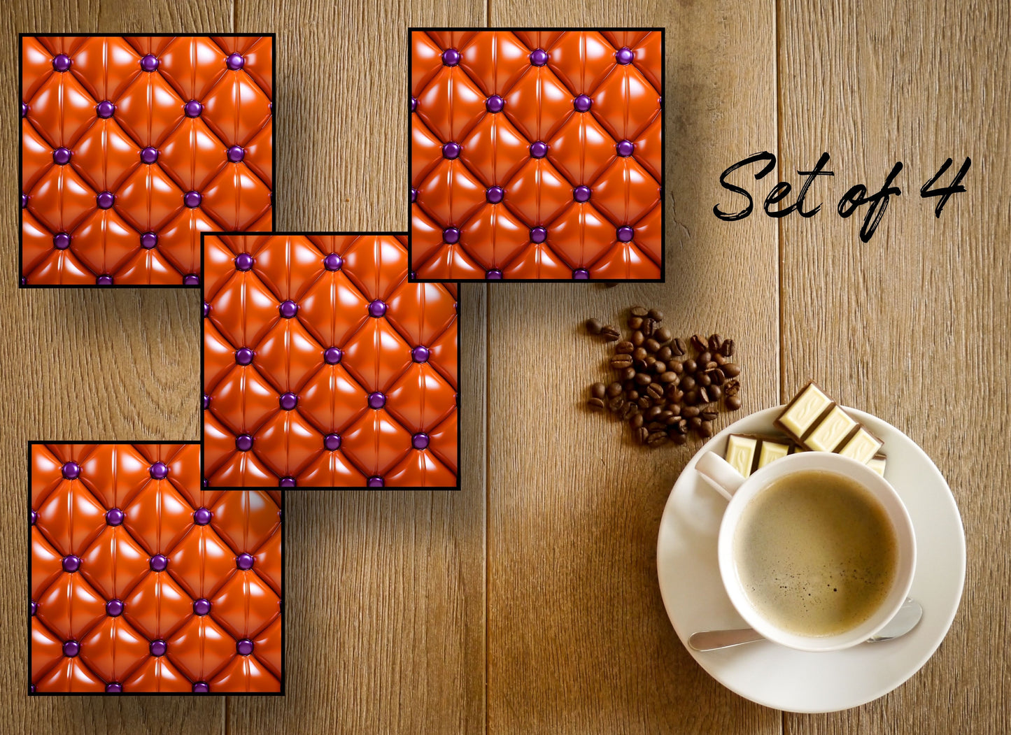 Drink Coasters- Halloween Skull