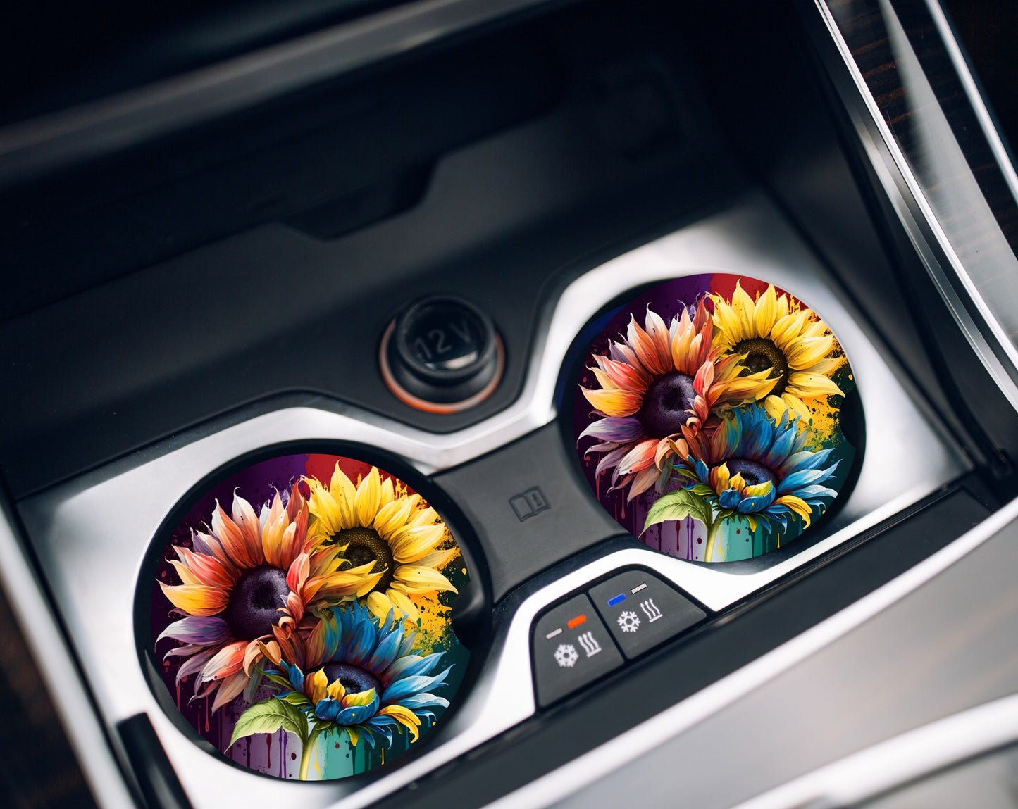 Car Coasters- Sunflowers