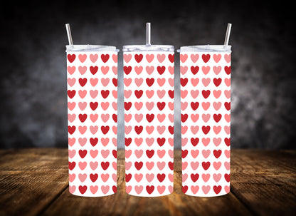 20oz Tumbler- Playful Hearts Collection