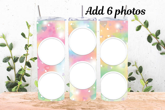 20oz Photo Tumbler Powder Color Splash 6