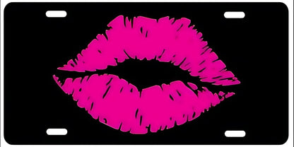 License Plate  Pink Kisses