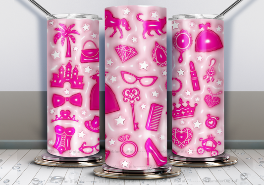 20oz Tumbler- Pretty In Pink