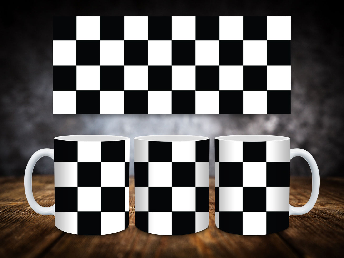 Coffee Mug-Checkered